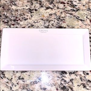 GROVE Collaborative White Stoneware Tray